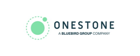 Onestone, a bluebird company logo